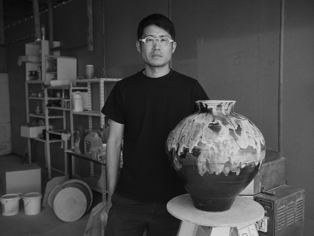 Kentaro Yamada, artist and founder of Neandertal, in his ceramics studio